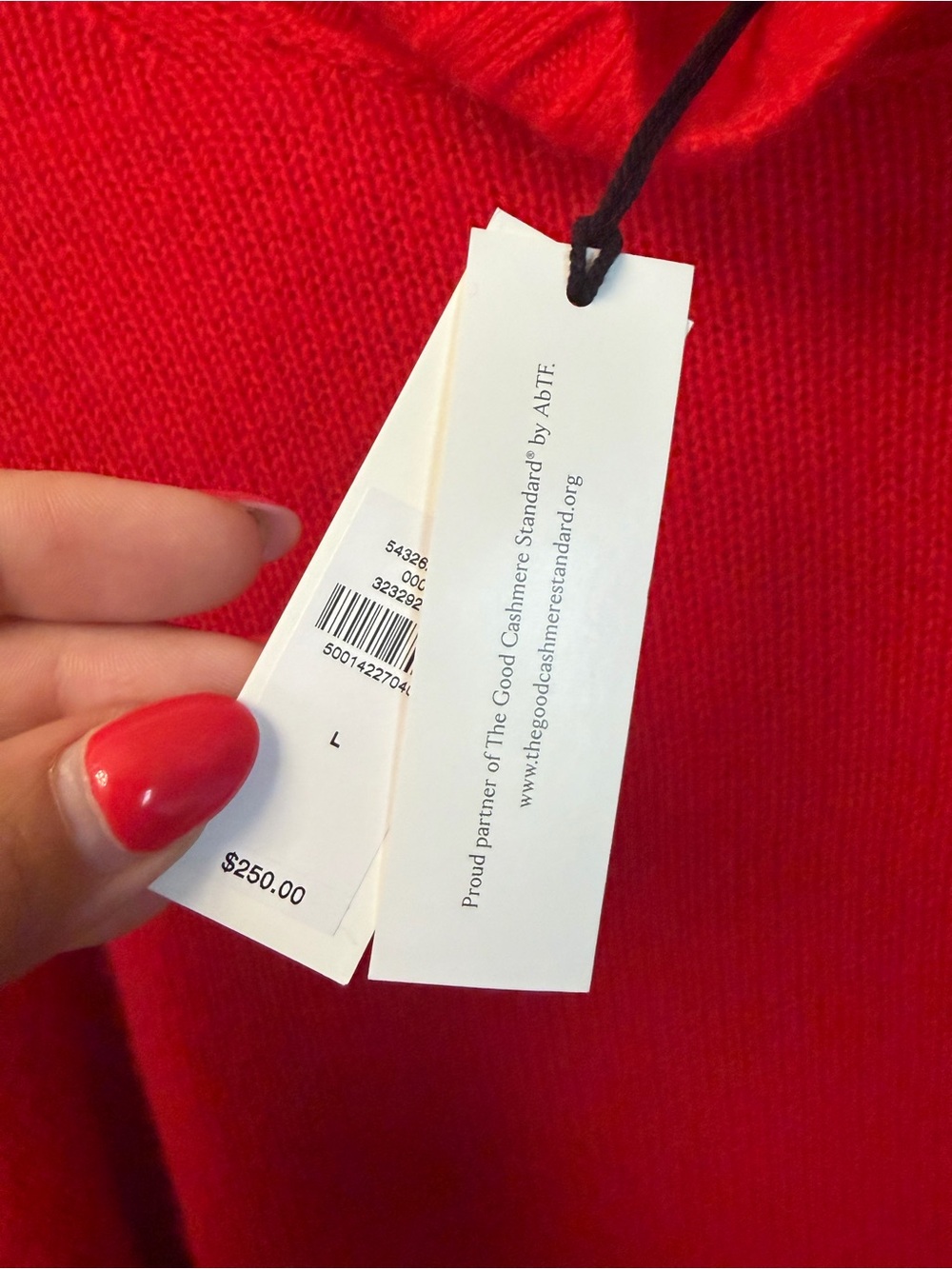 Women’s Banana Republic 100% Cashmere Red Turtleneck Sweater NWT - Picture 4 of 8